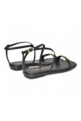 Sandalo donna in pelle colore nero. MICHAEL KORS | 40S5LEFS1L-NERO